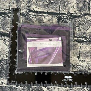 Creative Memories MAKERS POCKET Small Purple Mesh Bag Pouch